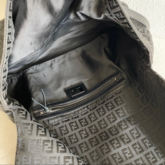 Fendi Zucchino canvas large shoulder bag - Picture 9 of 12